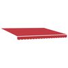 vidaXL Retractable Awning Manual Red 400 x 300 cm Polyester and Metal