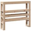 vidaXL Headboard with Shelves 75 cm Solid Wood Pine