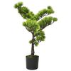 vidaXL Artificial Pinus Bonsai with Pot 60 cm Green
