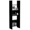 vidaXL Book Cabinet Black 60x35x180 cm Engineered Wood