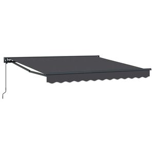 vidaXL Awning Frame Anthracite 300 x 250 cm Polyester with PU coating