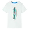Kids' T-shirt with Short Sleeves Ecru 92