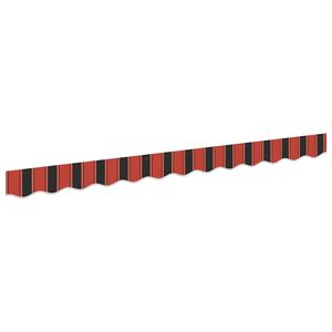 vidaXL Awning Valance Replacement Orange and Black 230 x 20 cm