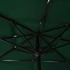 vidaXL 3-Tier Garden Parasol with Aluminium Pole Green 2.5x2.5 m
