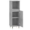 vidaXL Bathroom Cabinet Concrete Grey 30x30x100 cm Engineered Wood