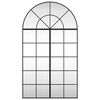 vidaXL Wall Mirror Black 80x140 cm Arch Iron