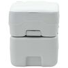 vidaXL Camping Toilet Grey and White 41.5 x 36.5 x 42 cm Polyethylene