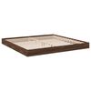 vidaXL Bed Frame without Mattress Brown Oak 200x200 cm Engineered Wood