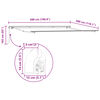 vidaXL Retractable Awning Multicolour 500 x 300 cm Fabric and Metal