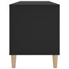 vidaXL Record Cabinet Black 100x38x48 cm Engineered Wood