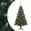 vidaXL Artificial Christmas Tree with Bauble 120 cm 150 LEDs