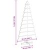 vidaXL Wooden Christmas Tree for Decoration Wax Brown 180 cm Solid Wood Pine
