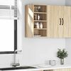 vidaXL Hanging Cabinet Riga Sonoma Oak 30x29.5x60 cm Engineered Wood