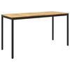 vidaXL Garden Bar Table NAARDEN Whitewash and Black