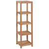 vidaXL Storage Rack | Natural Teak | Solid Teak Wood | Tall Storage Rack
