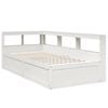 vidaXL Bookcase Bed without Mattress White 75x190cm Solid Wood Pine