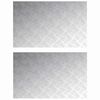 vidaXL Stair Tread 2 pcs 80 x 50 cm Silver Aluminium Rectangular