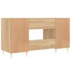 vidaXL Desk Sonoma Oak 140x50x75 cm Engineered Wood