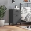 vidaXL Bedside Cabinet VIKEN Anthracite Grey Engineered Wood