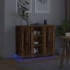 vidaXL LED Sideboard Old Wood 90 x 32 x 75 cm Engineered Wood
