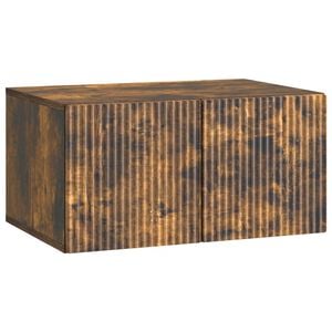vidaXL Wall-Mounted TV Cabinet 59.5 x 41 x 30 cm Smoked Oak