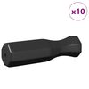vidaXL Football Table Handles 10 pcs Black 3.1 x 3.1 x 17.8 cm Plastic