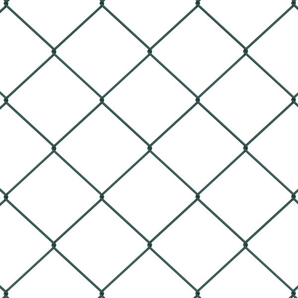 vidaXL Fence Post Green 10 x 1.4 m (60 x 60 mm mesh) Steel and PVC