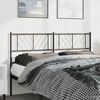 vidaXL Metal Replace Headboard Black 150 cm
