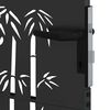 vidaXL Garden Gate 85x175 cm Corten Steel Bamboo Design