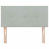 vidaXL Headboard with Headboard Light Grey 90 cm Faux Leather
