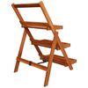 vidaXL 3-Tier Plant Stand 50x63x80 cm Solid Acacia Wood