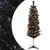 vidaXL Artificial Slim Christmas Tree 150 cm 150 LEDs Warm White