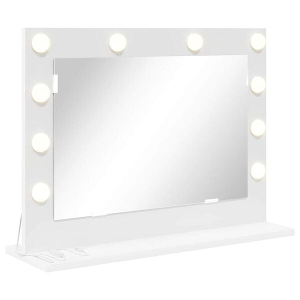 vidaXL Vanity Mirror White 60 x 45 x 18 cm Glass and Engineered wood