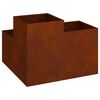 vidaXL Garden Planter Rusty 100 x 100 x 60 cm Weathering Steel