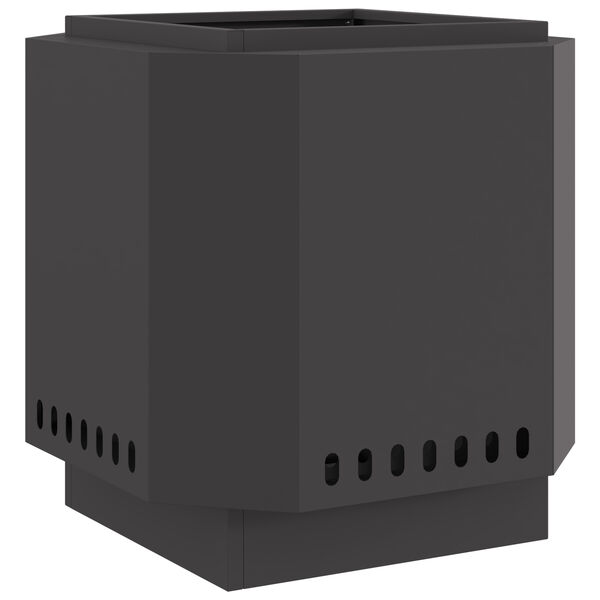vidaXL Smokeless Fire Pit Black 48 x 48 x 51 cm Steel