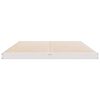 vidaXL Floor Bed Frame White 213.5 x 144 x 9 cm Solid Pine Wood