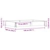 vidaXL Garden Planter 150x100 cm Solid Wood Pine
