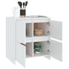 vidaXL Sideboard White 70x41x75 cm Engineered Wood