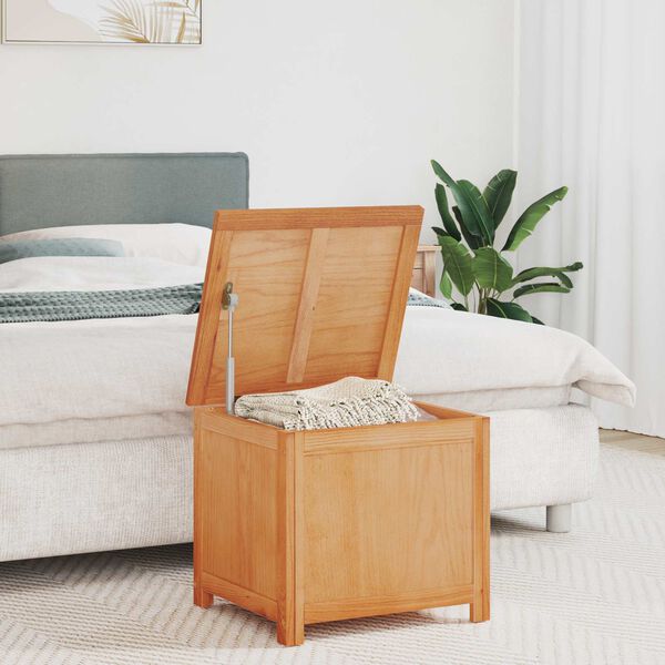 vidaXL Storage Box Natural 50 x 45 x 45 cm Engineered Wood and Oak