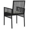 vidaXL Garden Chair 2 pcs Black 55 x 53 x 85 cm Poly Rattan