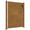 vidaXL Garden Gate 100x150 cm Corten Steel