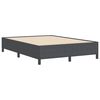 vidaXL Bed Frame Dark grey 140 x 190 cm Corduroy fabric