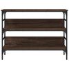 vidaXL Console Table Brown Oak 100x32x75 cm Engineered Wood