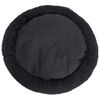 vidaXL Washable Dog & Cat Cushion Black 70x70x15 cm Plush
