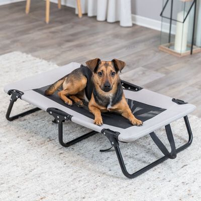 TRIXIE Dog Lounger 79x19x50 cm Grey and Black
