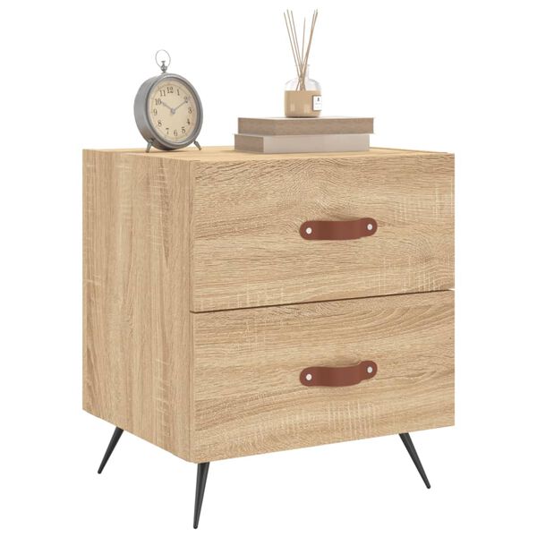 vidaXL Bedside Cabinets 2 pcs Sonoma Oak 40x35x47.5 cm Engineered Wood