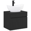 vidaXL Bathroom Furniture Set Black Engineered Wood