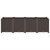 vidaXL Garden Planter Brown 160x40x53 cm PP