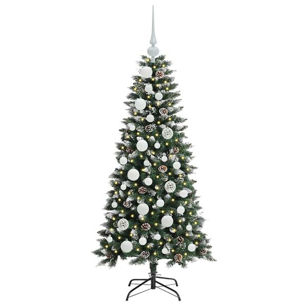 vidaXL Artificial Christmas Tree with 150 LEDs with Stand Green 120 cm