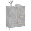 vidaXL Sideboard Concrete Grey 69.5x34x90 cm Engineered Wood